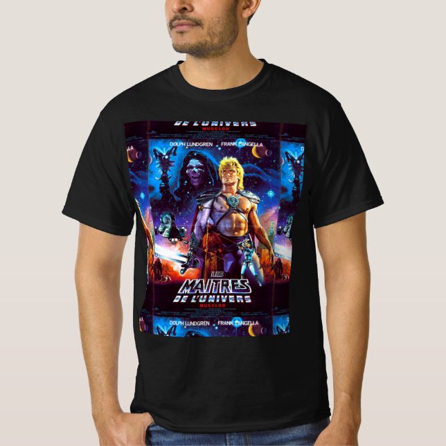 Masters Of The Universe 80s Movie He Man Scifi T-Shirt (Front)