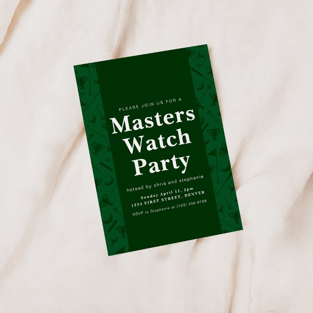 Masters Tournament Golf Watch Party Invitation (Creator Uploaded)