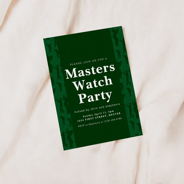 Masters Tournament Golf Watch Party Invitation (Creator Uploaded)