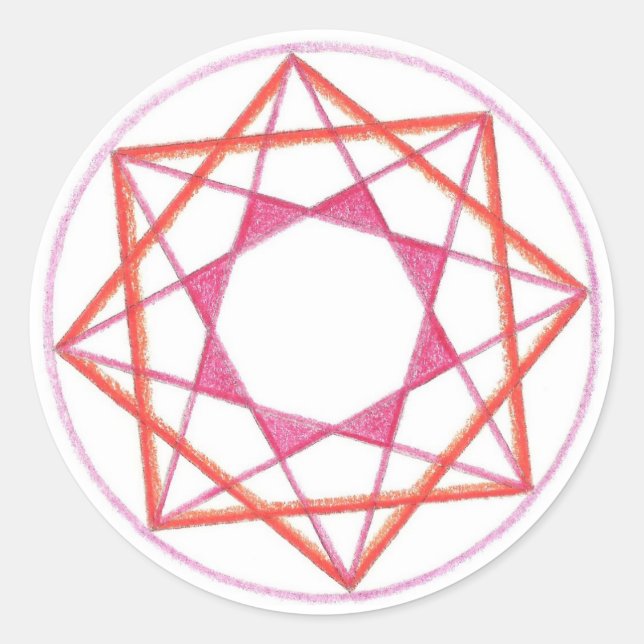 Mastery Mandala #2 Classic Round Sticker (Front)