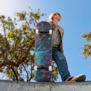 Mastery of Colourful Patterns: Unique Skateboard 