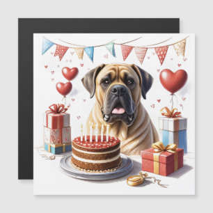 Mastiff auf einer Feier
