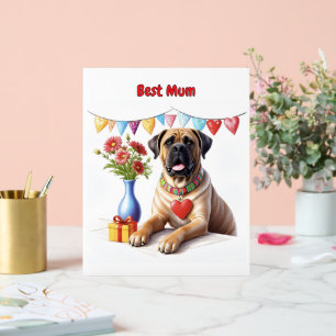 Mastiff auf einer Feier Acrylic Sign