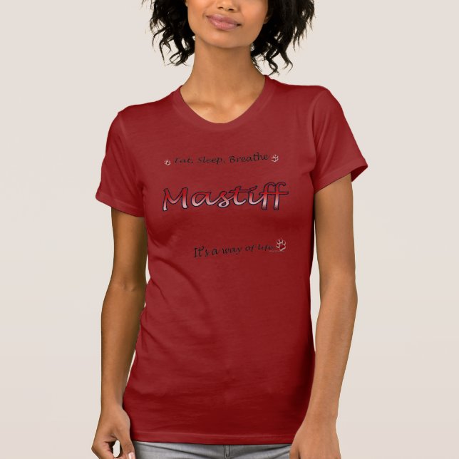 Mastiff Breathe red T-Shirt (Front)
