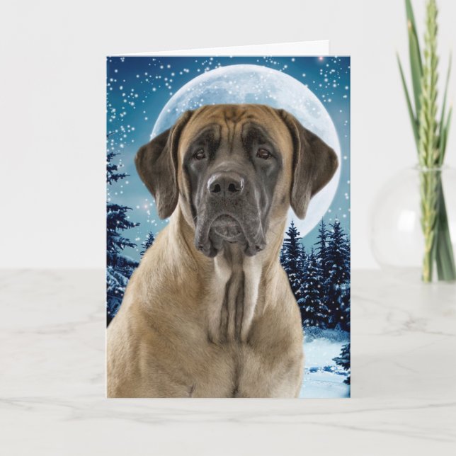 Mastiff Christmas Card (Front)