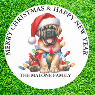 Mastiff Classic Round Sticker