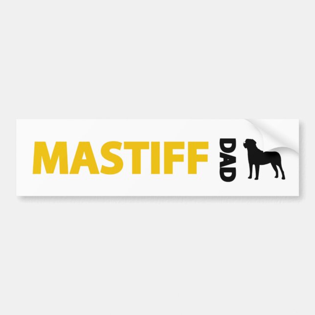 Mastiff Dad Bumper Sticker (Front)