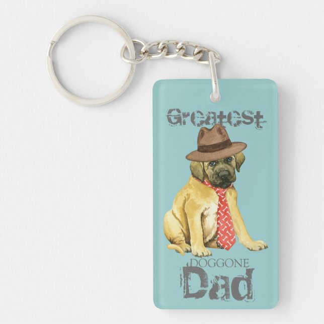 Mastiff Dad Key Ring (Front)