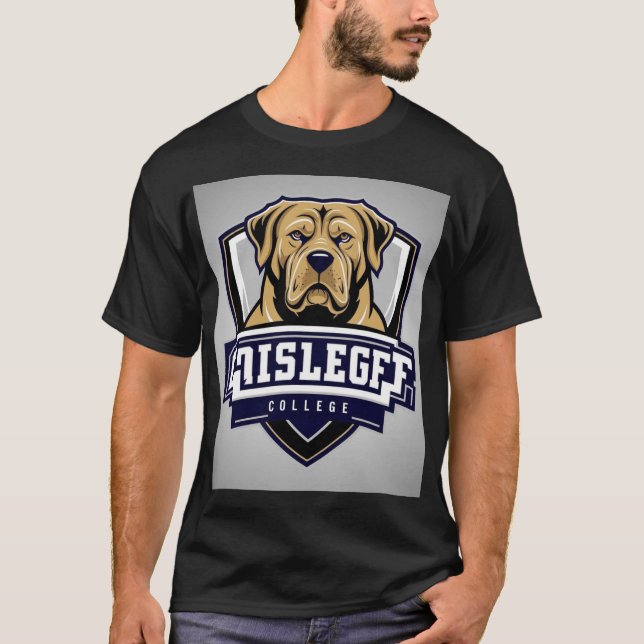 Mastiff Dog: College Logo T-Shirt (Front)