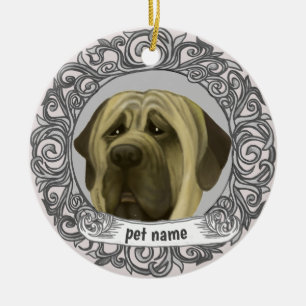 Mastiff Dog Loving Memory ornament