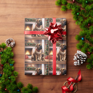 Mastiff englische Dogge Christmas  Wrapping Paper