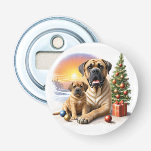 Mastiff englische Doggen Christmas  Bottle Opener