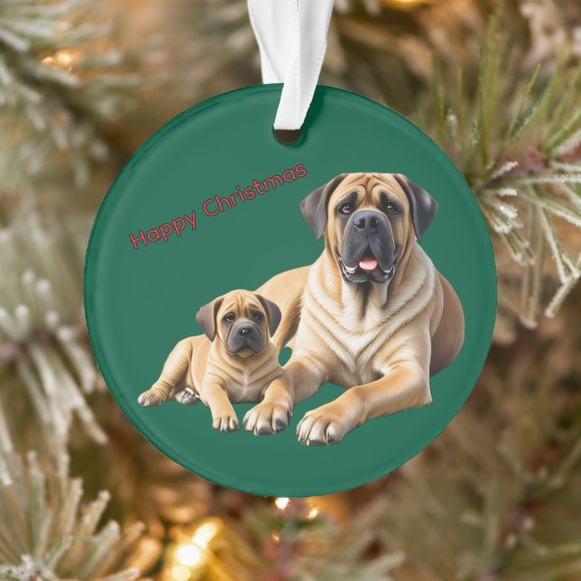 Mastiff English Mastiffs Christmas Ornament (Tree)