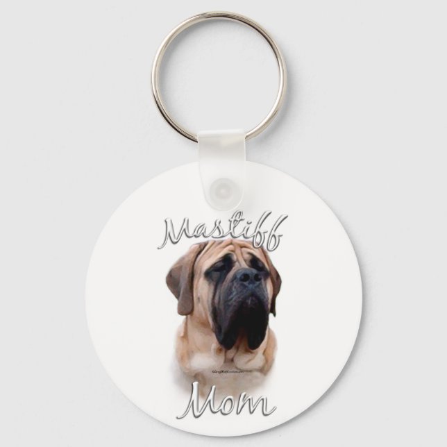 Mastiff (fawn) Mum 2 Key Ring (Front)