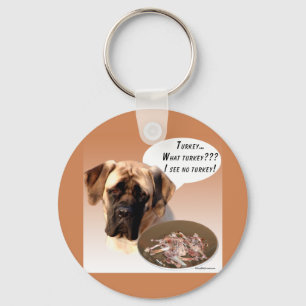 Mastiff (fawn) Turkey Key Ring
