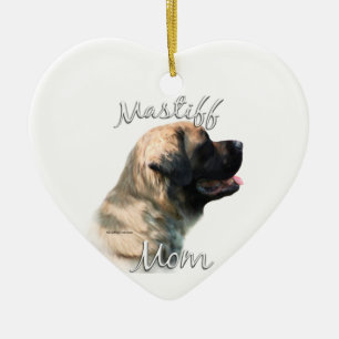 Mastiff (fluffy) Mom 2 Ceramic Tree Decoration