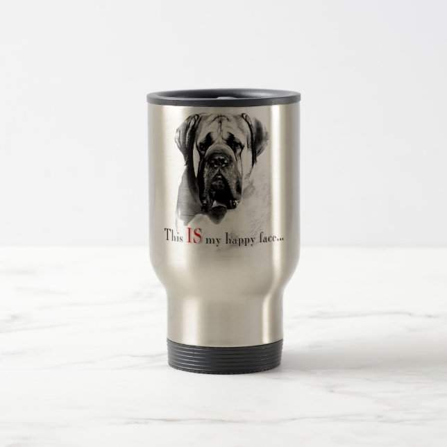 Mastiff Happy Face Mug (Center)