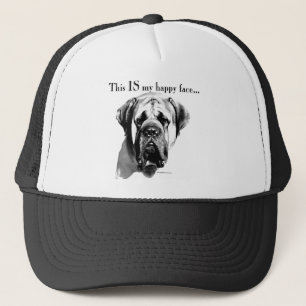 Mastiff Happy Face Trucker Hat