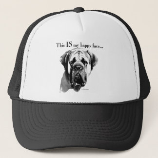Mastiff Happy Face Trucker Hat