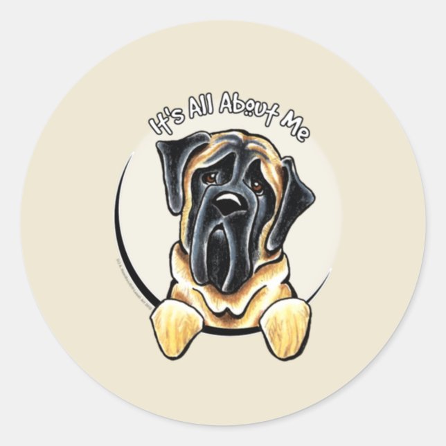 Mastiff IAAM Classic Round Sticker (Front)