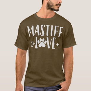 Mastiff Love Dog Owner Design Paw And Arrow T-Shirt