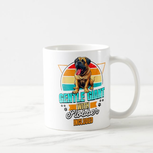 Mastiff Lover Funny Mastiff Dog Retro  Coffee Mug (Right)