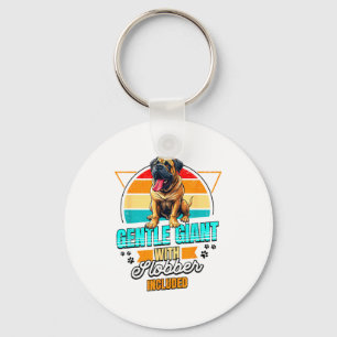 Mastiff Lover Funny Mastiff Dog Retro Key Ring