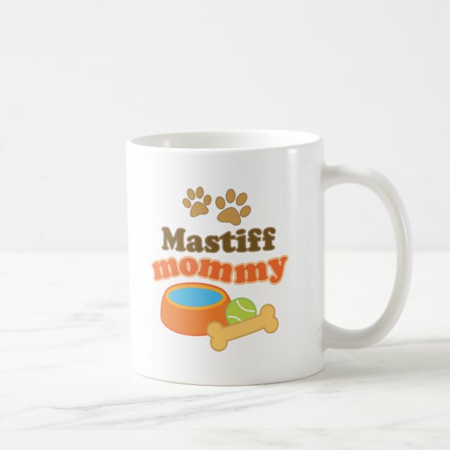 Mastiff Mummy Dog Breed Gift Coffee Mug (Right)