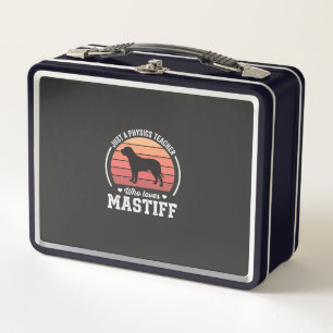 Mastiff Physics Teacher Dog Lover Metal Lunch Box