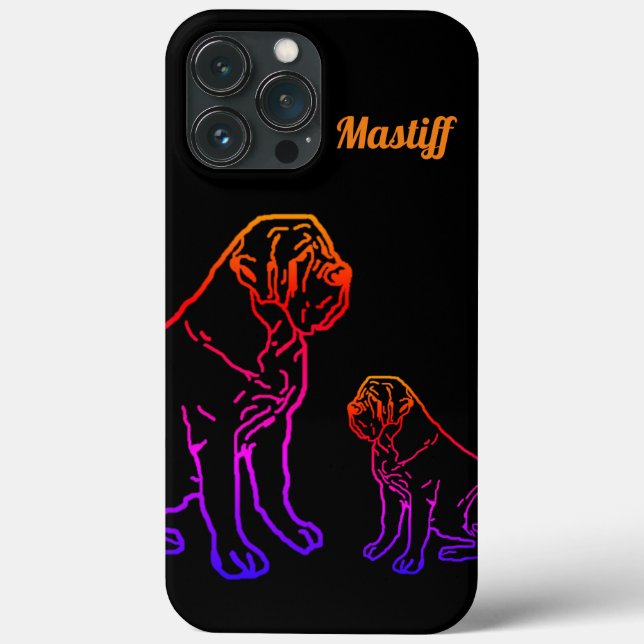 Mastiff Pilou Case-Mate iPhone Case (Back)