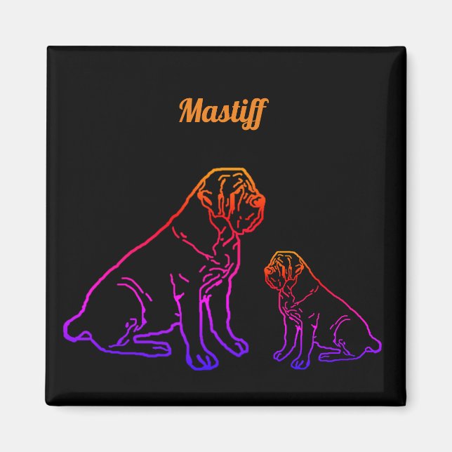 Mastiff Pilou Magnet (Front)