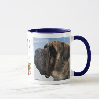 Mastiff Profile with Quote Mug