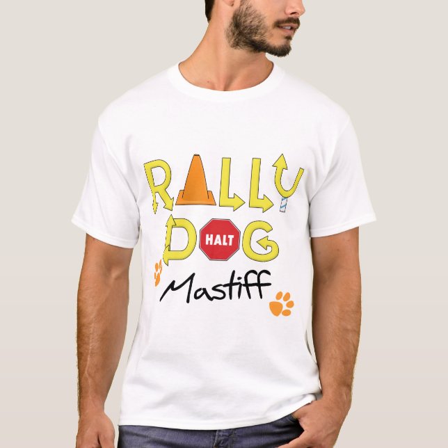 Mastiff Rally Dog T-Shirt (Front)
