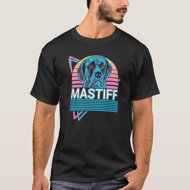 Mastiff Retro   T-Shirt (Front)