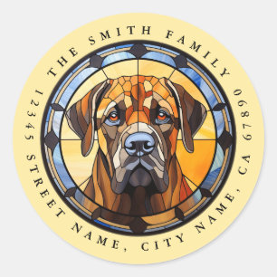 Mastiff Round Stickers