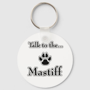 Mastiff Talk black Keychain