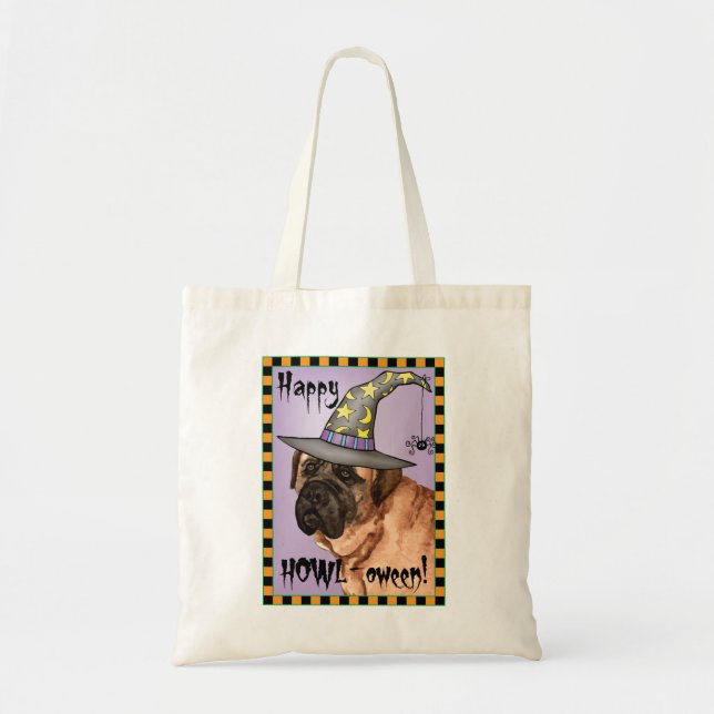 Mastiff Witch Tote Bag (Front)