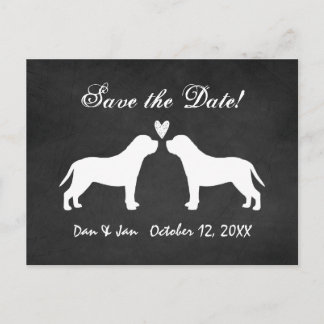 Mastiffs Wedding Save the Date Announcement Postcard