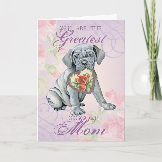 Mastino Heart Mum Card (Front)