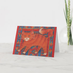 Mat Cat  Greeting Card