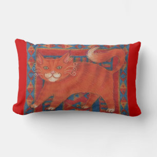 Mat Cat throw pillow lumbar