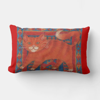 Mat Cat throw pillow lumbar
