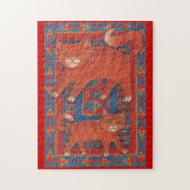 Mat Cats jigsaw puzzle (Vertical)