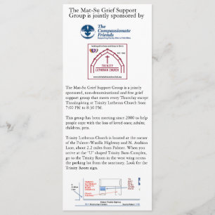 Mat-Su Grief Support Group Advertisement Invitation