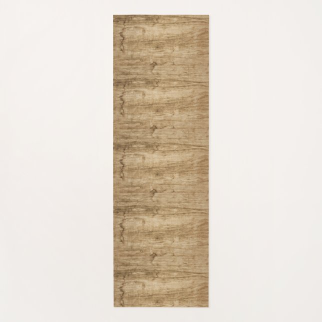 Mat with a wood pattern. (Front)