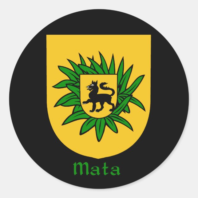 Mata Family Shield Stickers (Front)