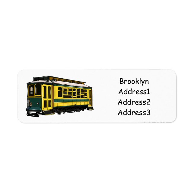 Mata trolley cartoon illustration (Front)