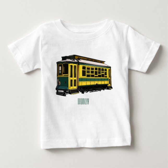 Mata trolley cartoon illustration baby T-Shirt (Front)