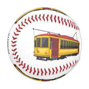 Mata trolley cartoon illustration baseball
