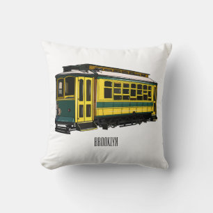 Mata trolley cartoon illustration cushion